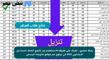 رابط حصري.. تعرف على طريقة الاستعلام عن نتائج الصف السادس الابتدائي 2025 في نينوى عبر موقع نتائجنا الرسمي
